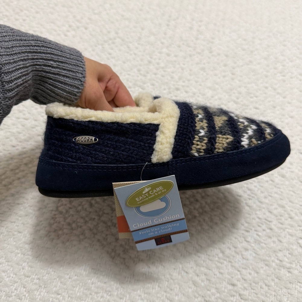 Acorn Nordic Moccasin Slippers Women’s Size 6.5-7.5 NWT - Picture 5 of 14